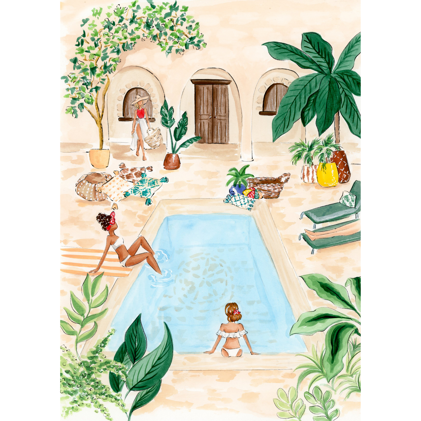 Full size image of Villager Puzzle | Girls Trip designed by Nadine de Almeida of North Vancouver Canada