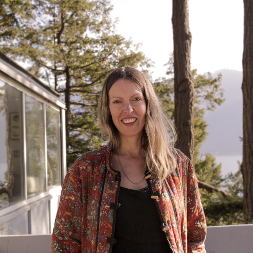 Anja Jane | Bowen Island artist & painter for Villager Puzzles Salt Spring Island Swim