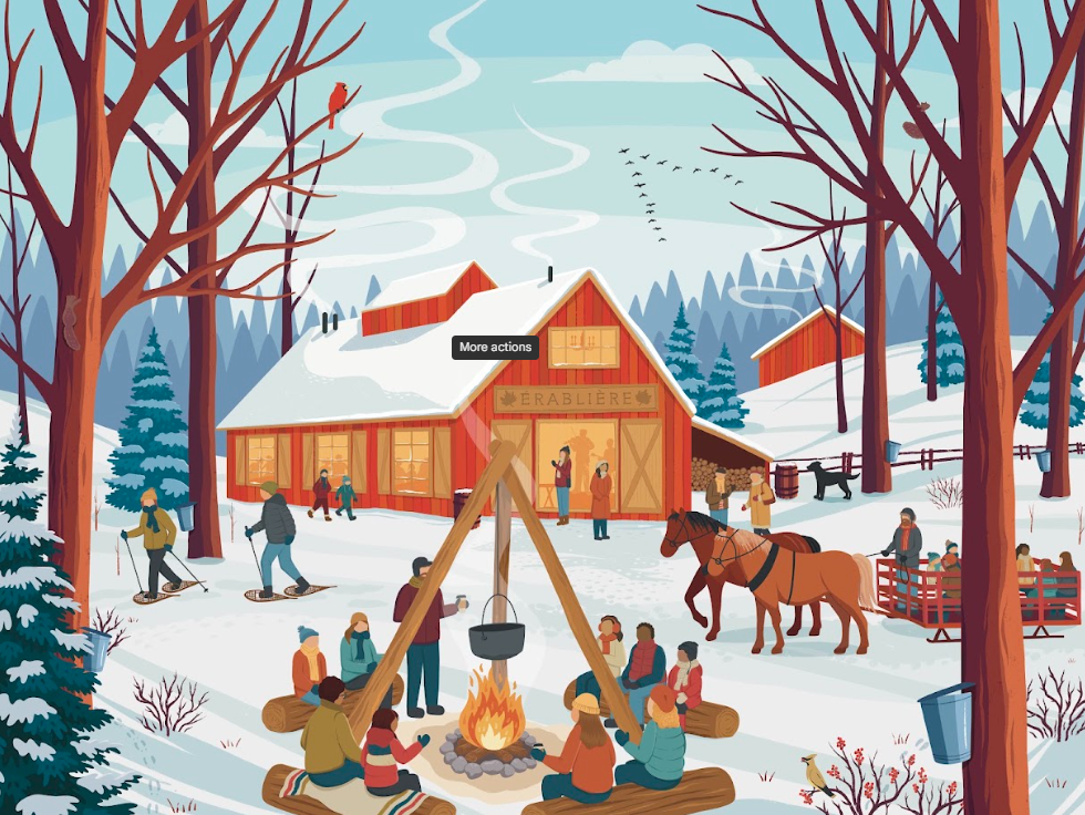 Cabane à sucre | 1000-Piece Puzzle for Adults | Designed in Canada by Diana Pinnell