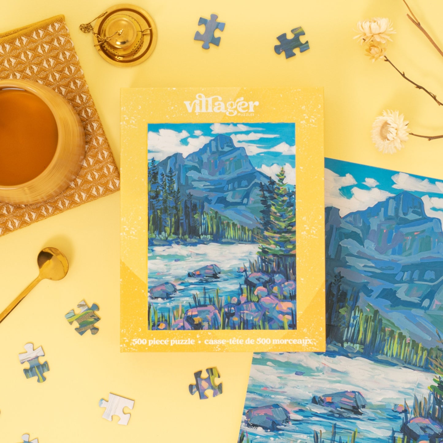 Kicking Horse Mountain | 500-Piece Puzzle for Adults | Designed in Canada by Amy Dixon