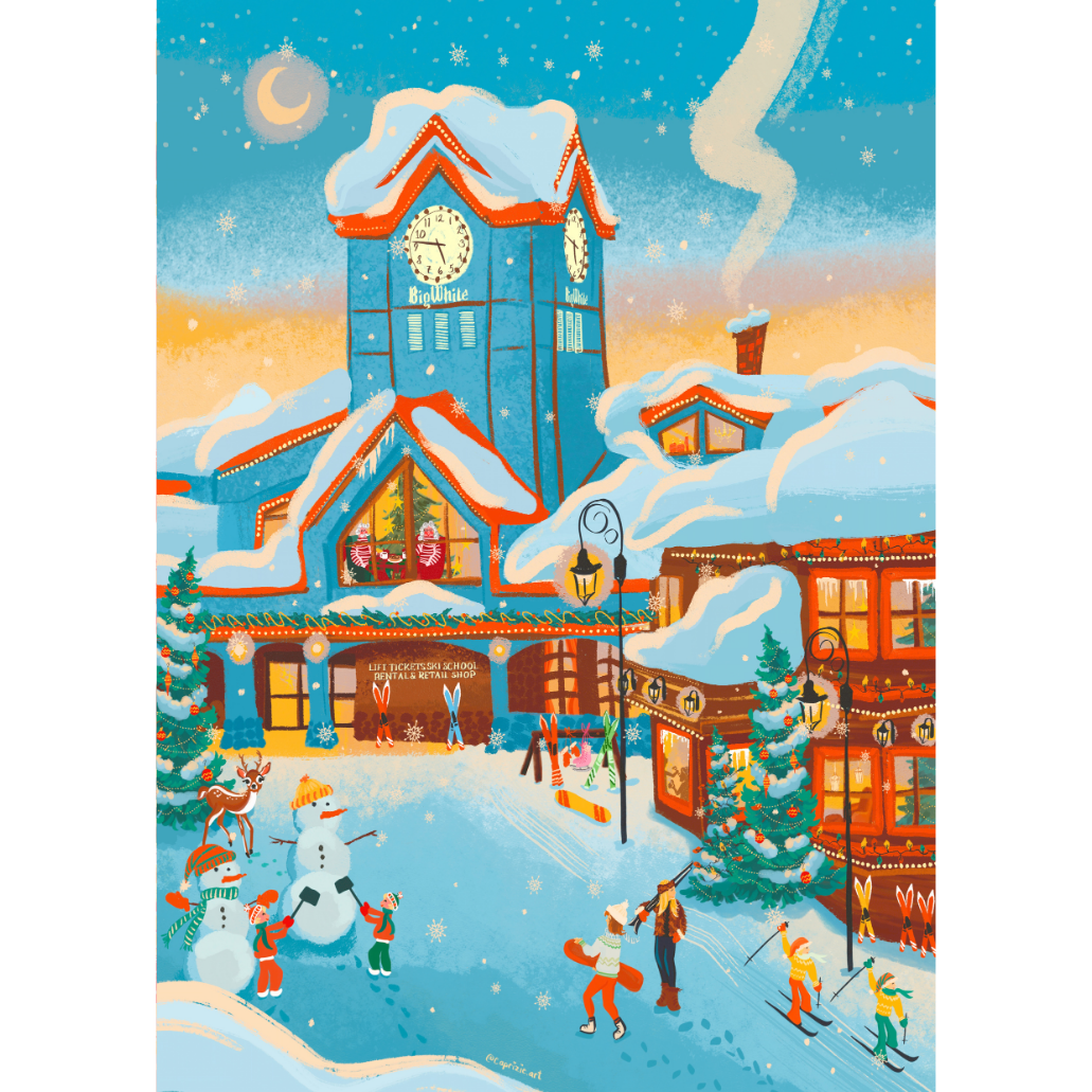 Ski Resort | 1000-Piece Puzzle for Adults | Designed in Canada by Capri Sadler