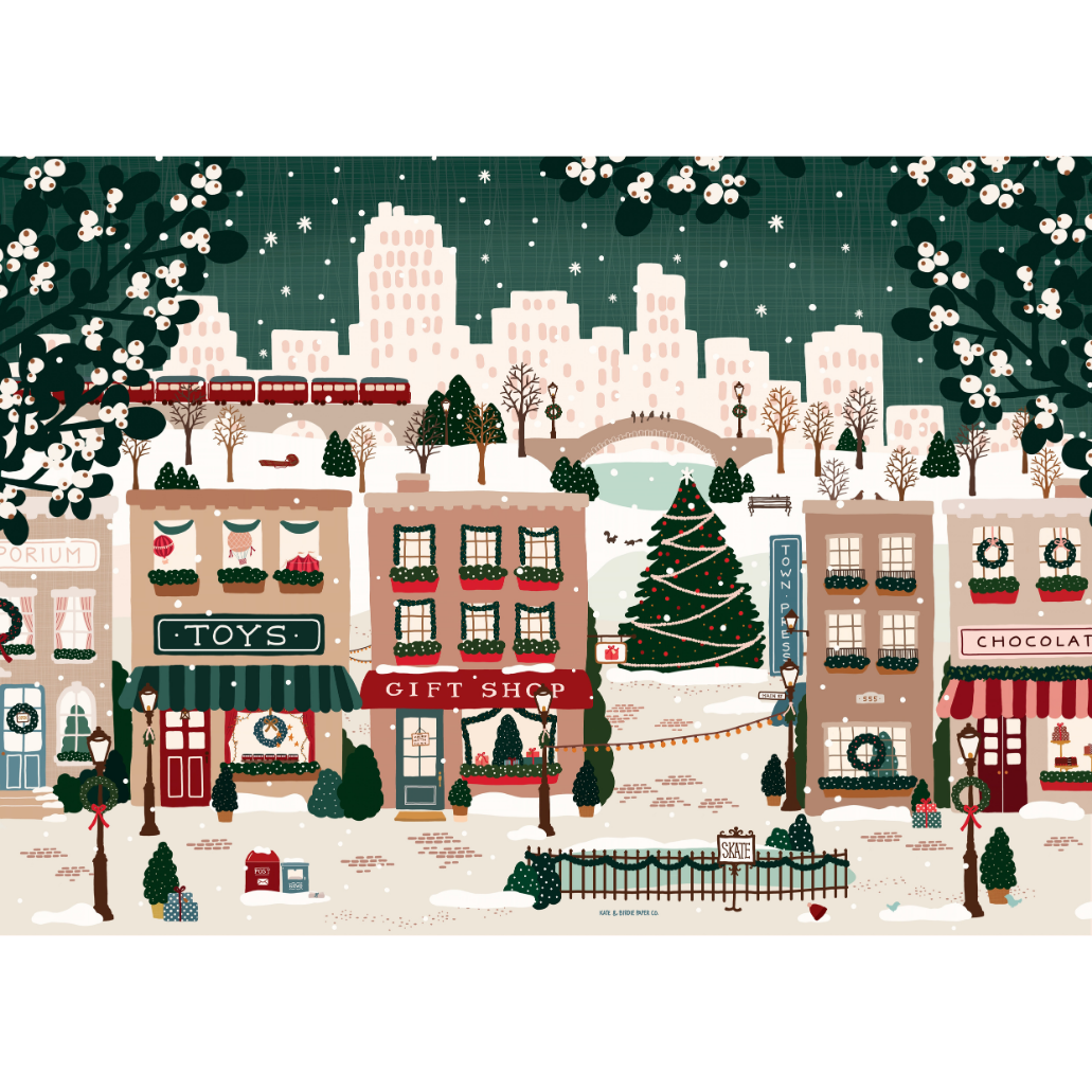 Small Town Holiday | 500-Piece Puzzle for Adults | Designed in Canada by Gloria Wall