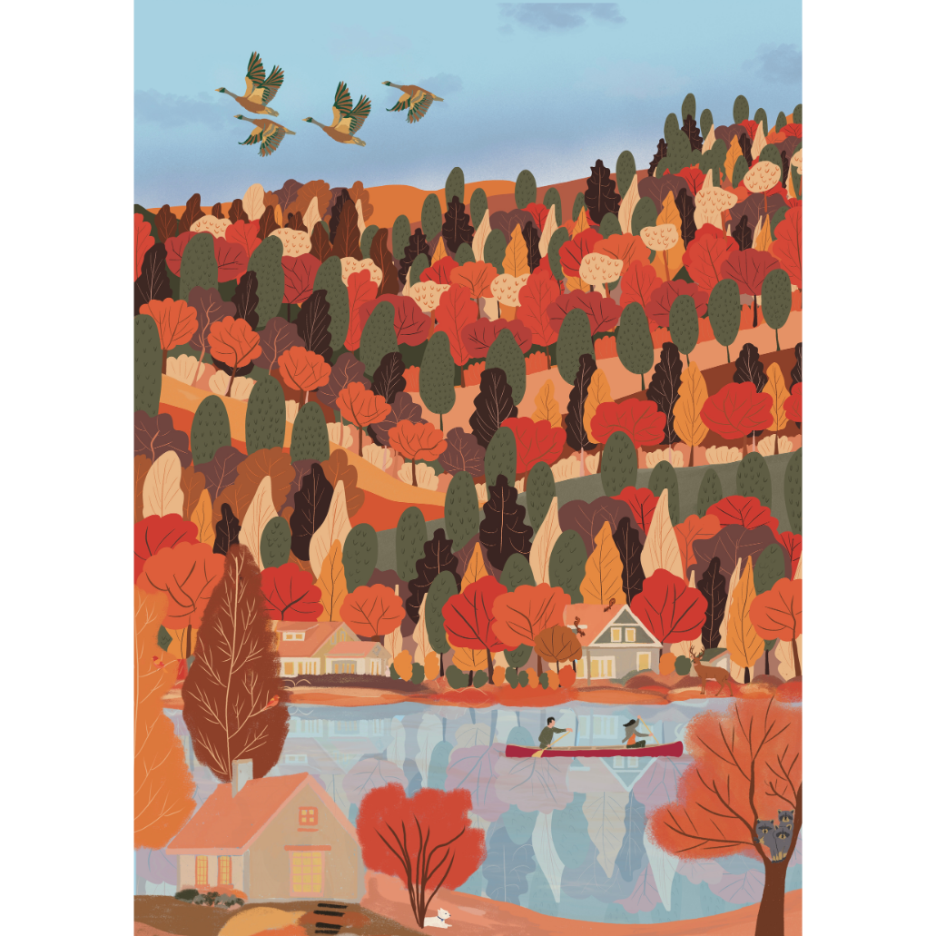 Changing Seasons | 1000-Piece Puzzle for Adults | Designed in Canada by Marie-Laure Plano