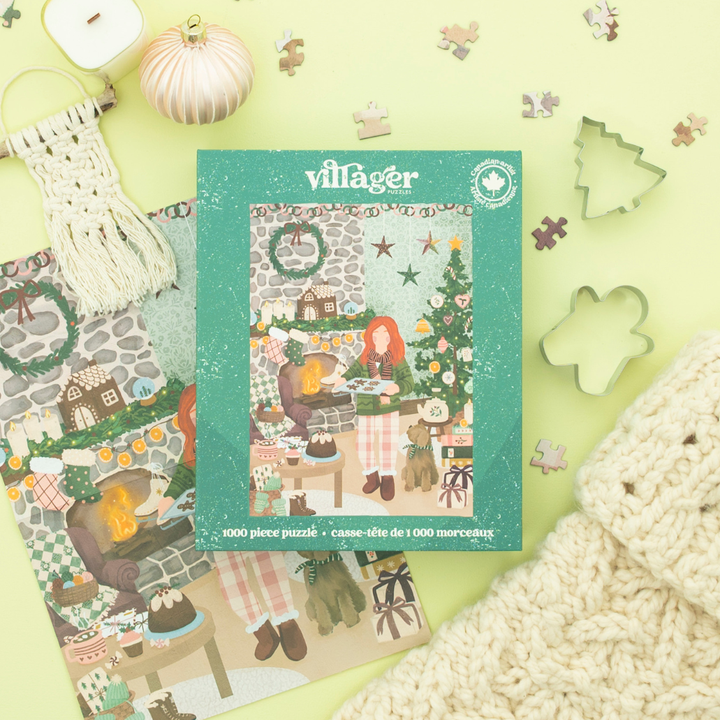 Cottage Christmas | 1000-Piece Puzzle for Adults | Designed in Canada by Tara Younggren