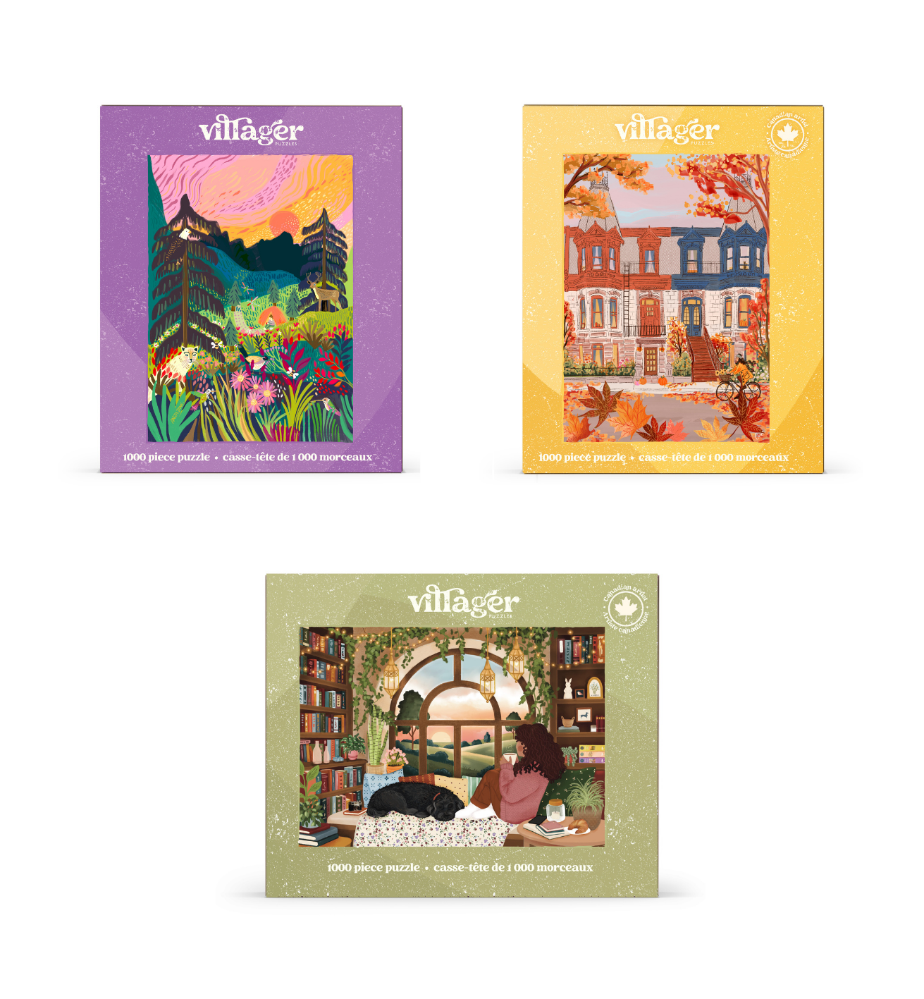 I-Love-1000-Piece-Puzzles Fall Bundle | Six Puzzles for Adults | Designed in Canada by Women Artists