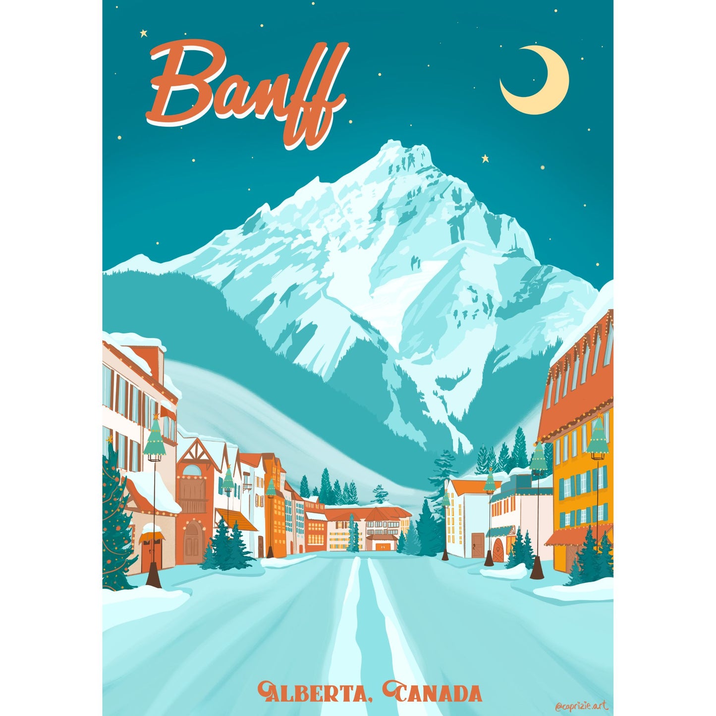 Banff Moonlight | 500-Piece Puzzle for Adults | Designed in Canada by Capri Sadler