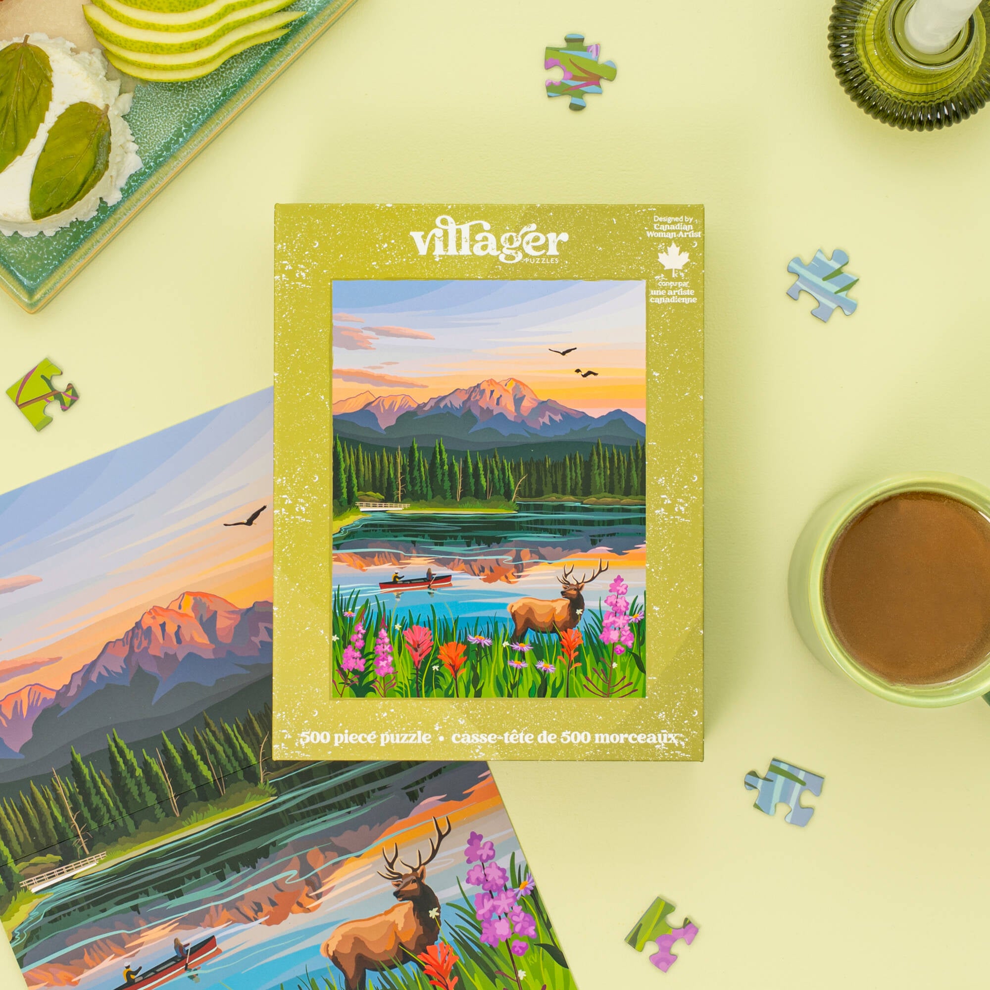 Jasper Flowers | 500-Piece Puzzle | Designed in Canada – Villager