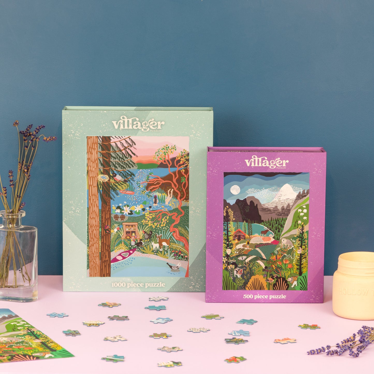 Puzzle Bundle by Artist Anja Jane | Two Puzzles for Adults | Designed in Canada