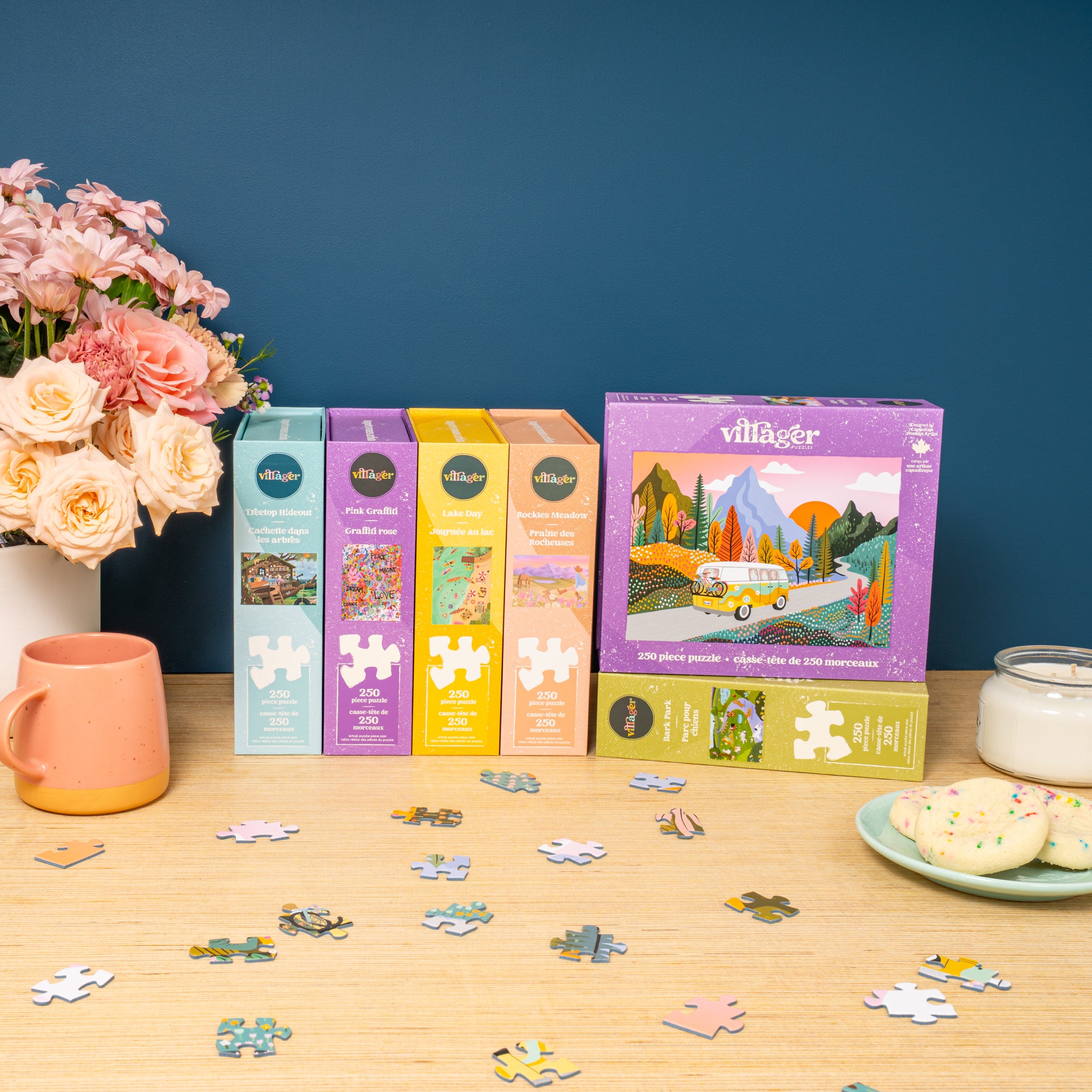 250 Piece Puzzles for Adults & Kids | Villager Puzzles