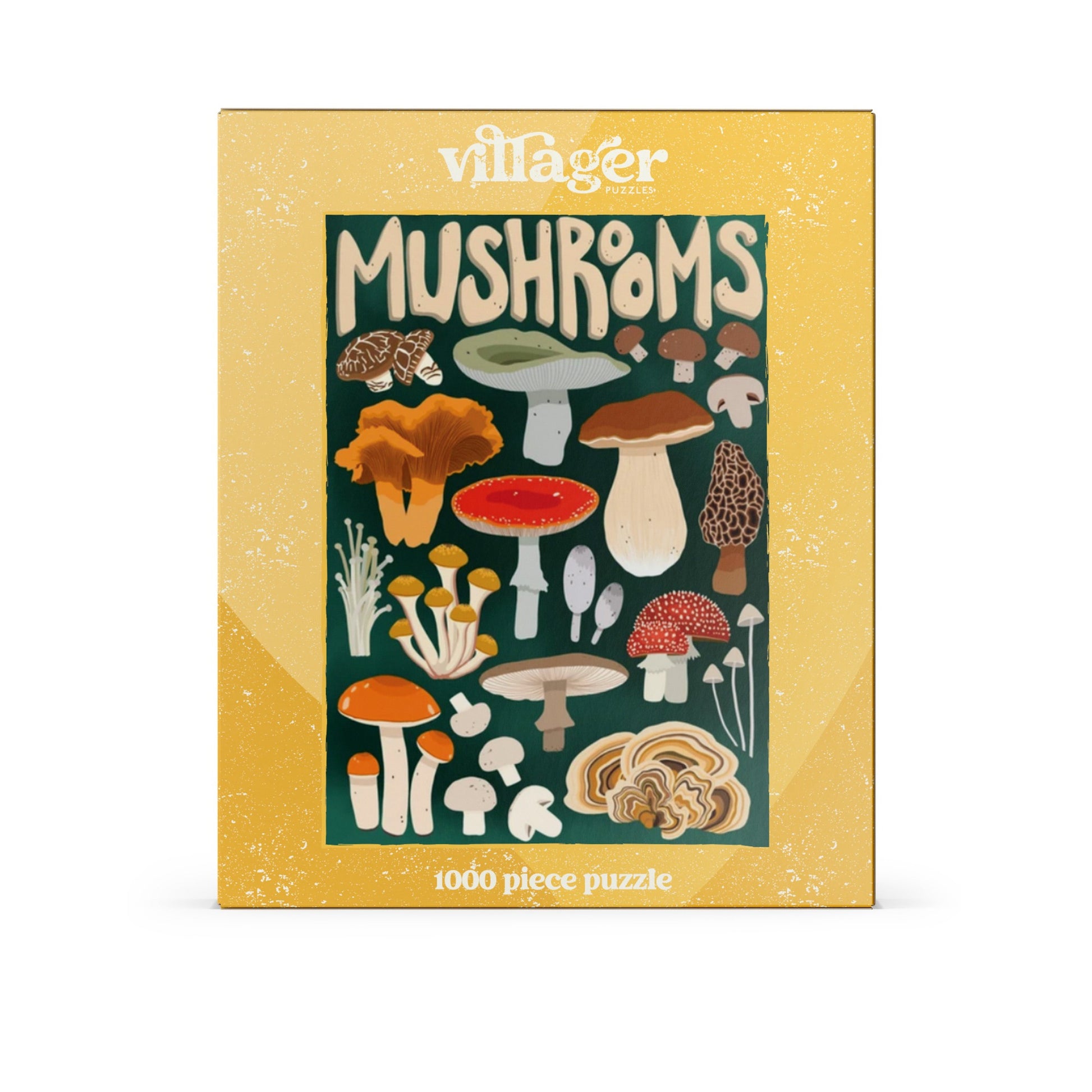 Front cover image of Mushroom Forager Puzzle Box Design by Kourtni Gunn