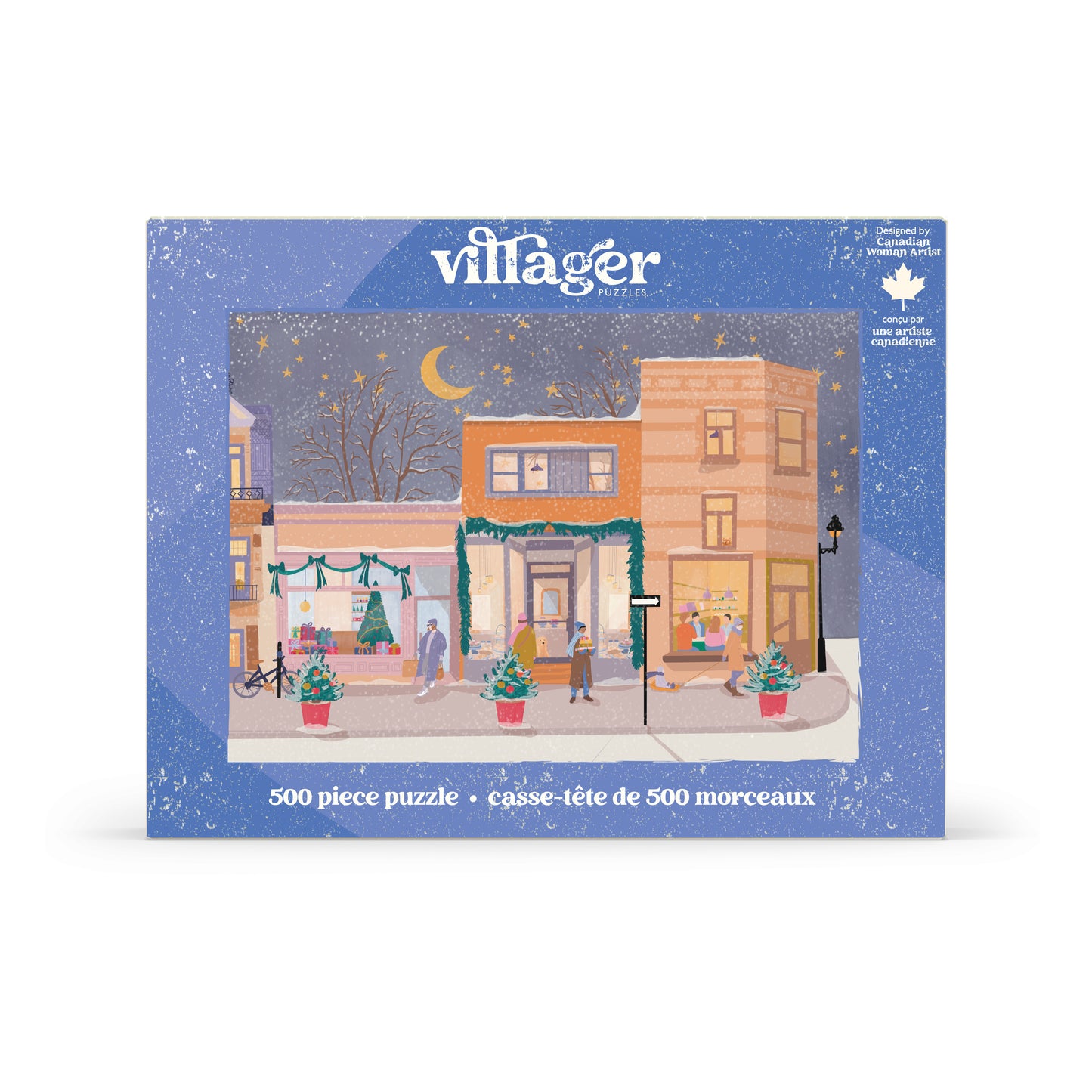 Holiday Streets | 500-Piece Puzzle for Adults | Designed in Canada by Marie-Laure Plano