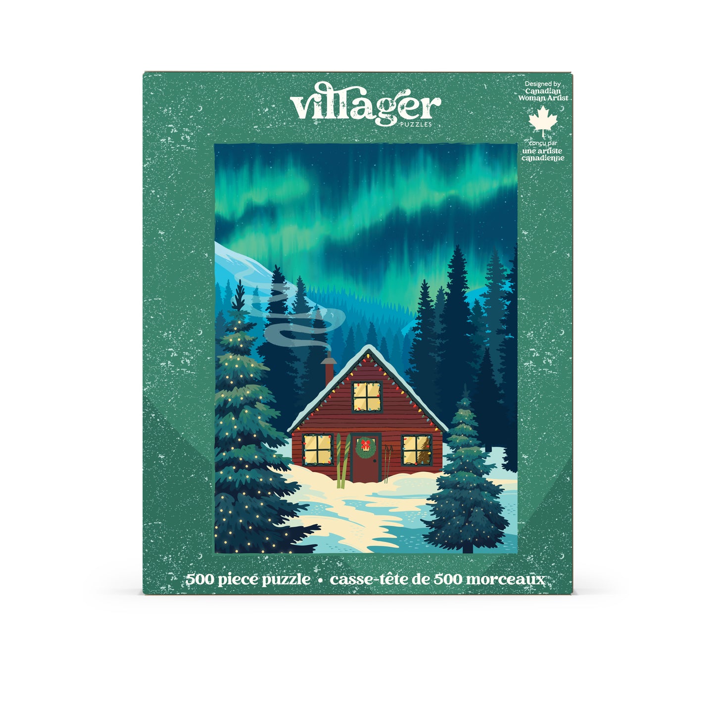 Northern Cabin | 500-Piece Puzzle for Adults | Designed in Canada by Diana Pinnell