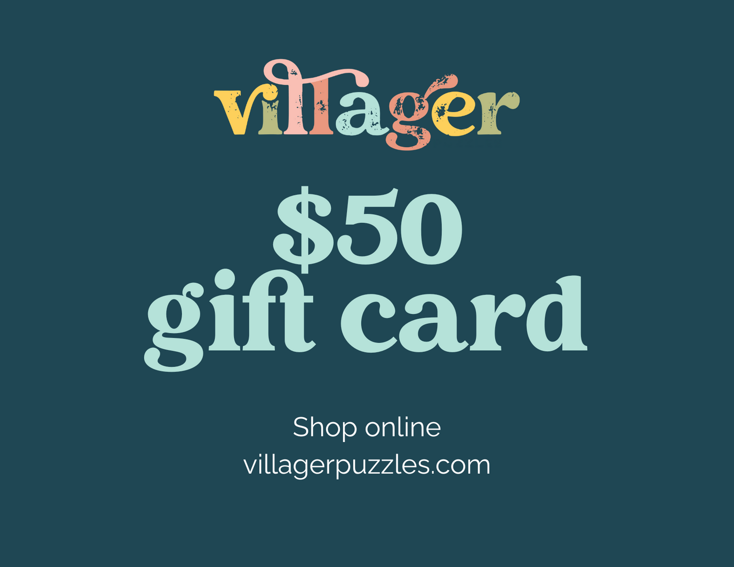 Villager Puzzles Gift Card 🎁