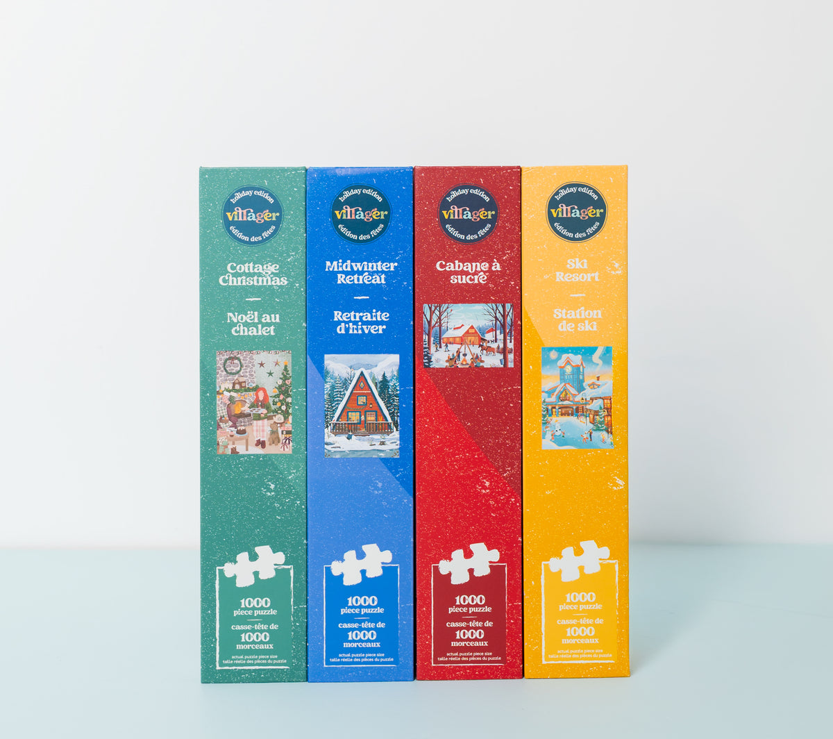 I-Love-1000-Piece-Puzzles Holiday Bundle | Four Puzzles for Adults | Designed in Canada by Women Artists