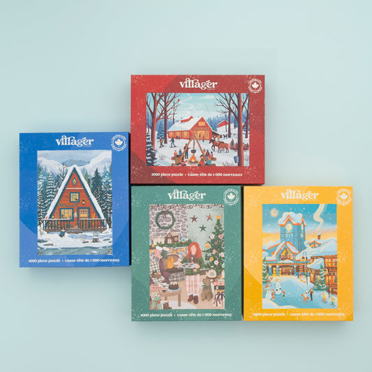 I-Love-1000-Piece-Puzzles Holiday Bundle | Four Puzzles for Adults | Designed in Canada by Women Artists