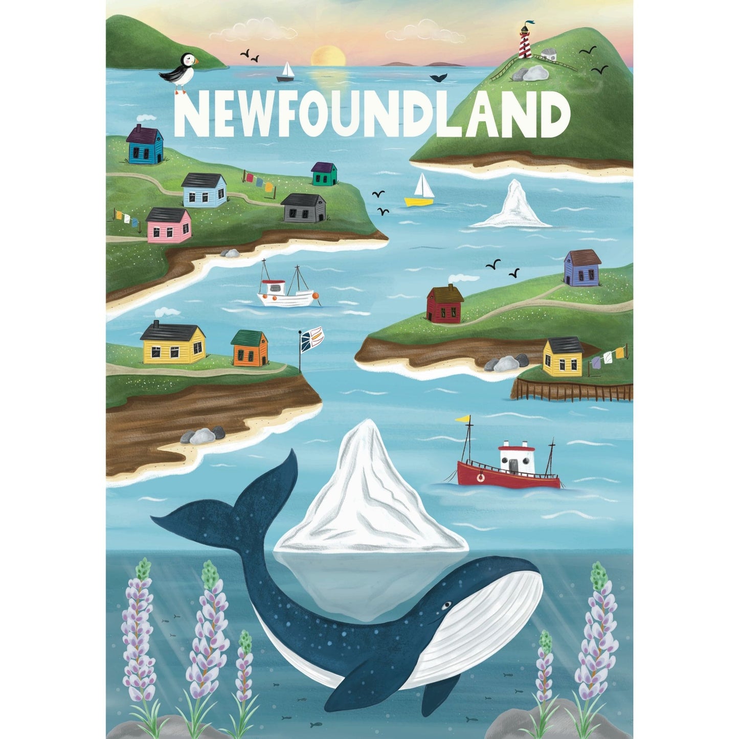 Newfoundland Sites| 500-Piece Puzzle for Adults | Designed in Canada by Denise Foley
