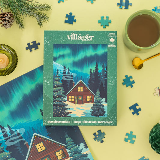 Northern Cabin | 500-Piece Puzzle for Adults | Designed in Canada by Diana Pinnell
