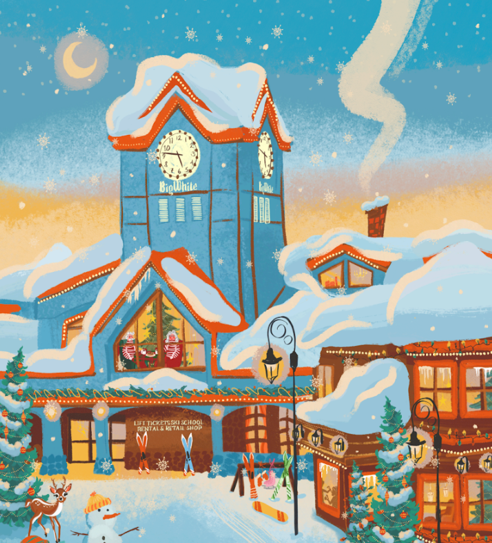Ski Resort | 1000-Piece Puzzle for Adults | Designed in Canada by Capri Sadler