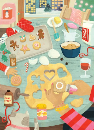 Holiday Baking | 500-Piece Puzzle for Adults | Designed in Canada by Laura Watson