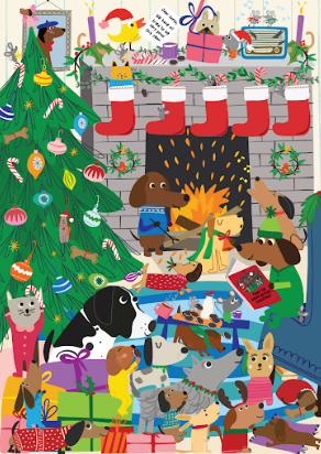 Merry Barkmas | 250 Piece Puzzle | Kids & Adults | Designed in Canada by Loo McNulty