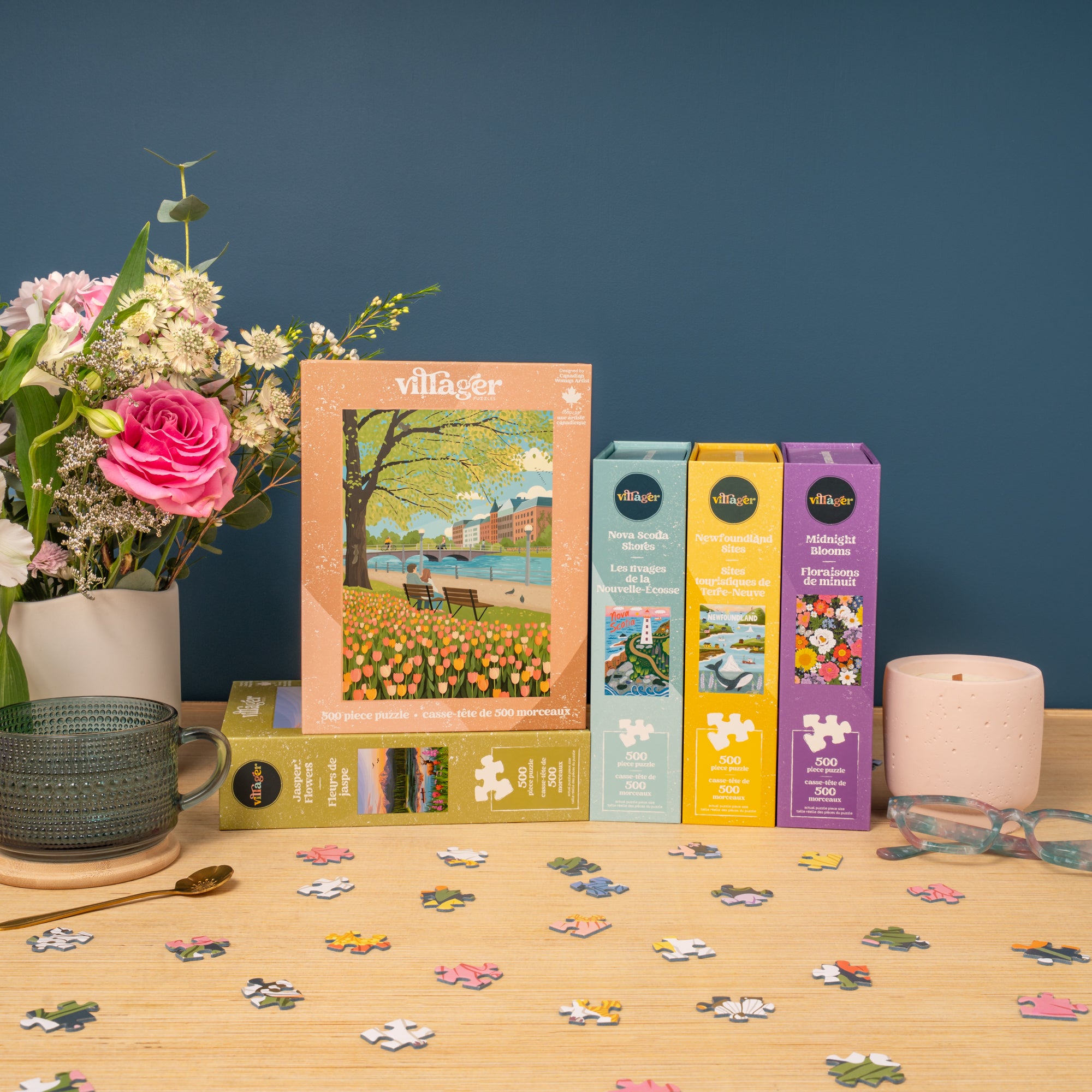 I-Love-500-Piece-Puzzles Bundle | Five Puzzles for Adults