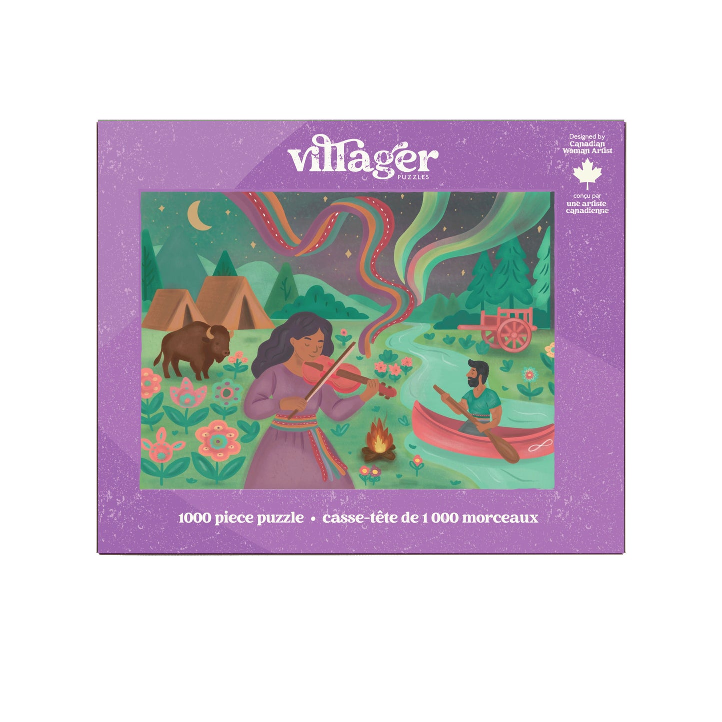 Dancing Sky | 1000-Piece Puzzle for Adults | Designed in Canada by Véro Filion