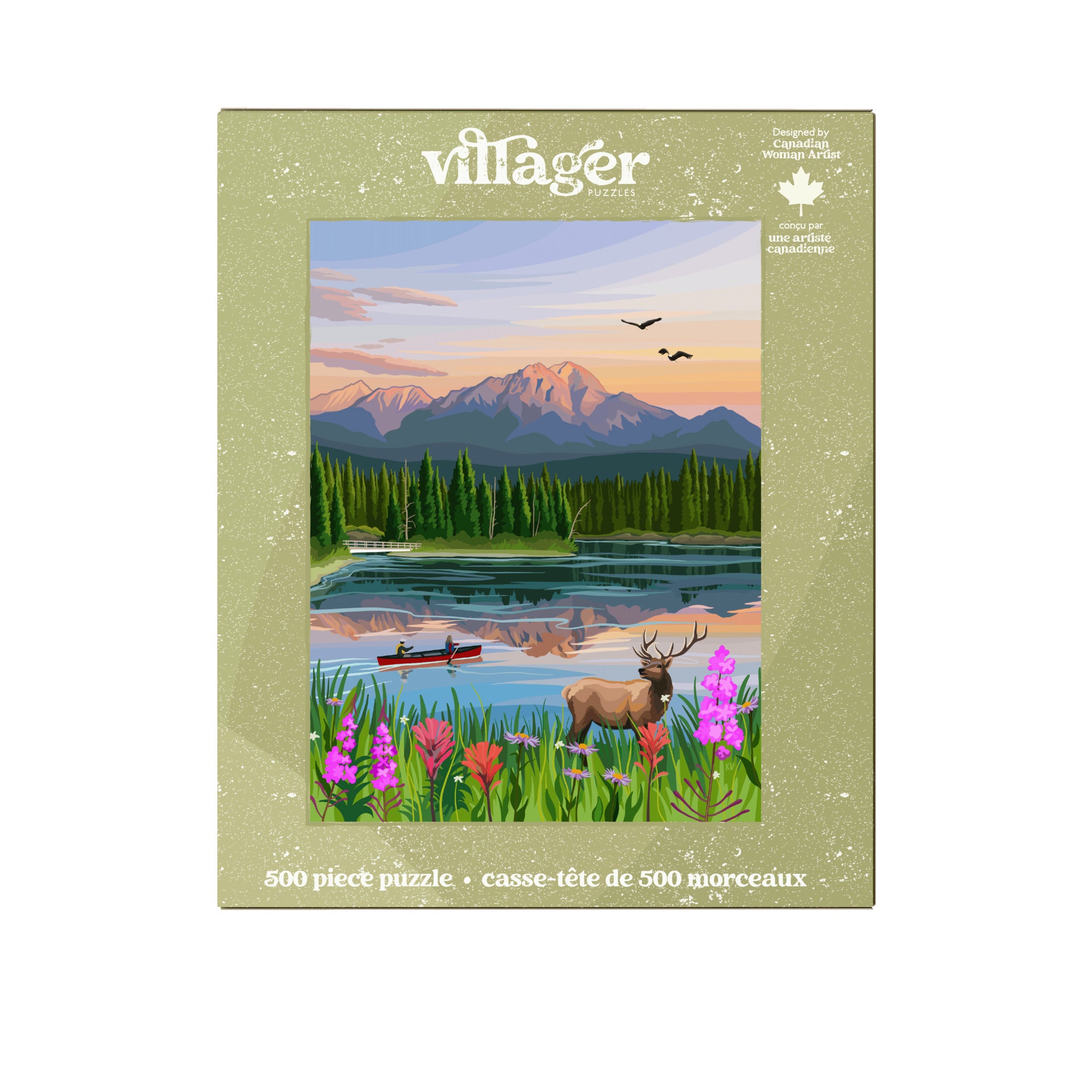 Jasper Flowers | 500-Piece Puzzle | Designed in Canada – Villager