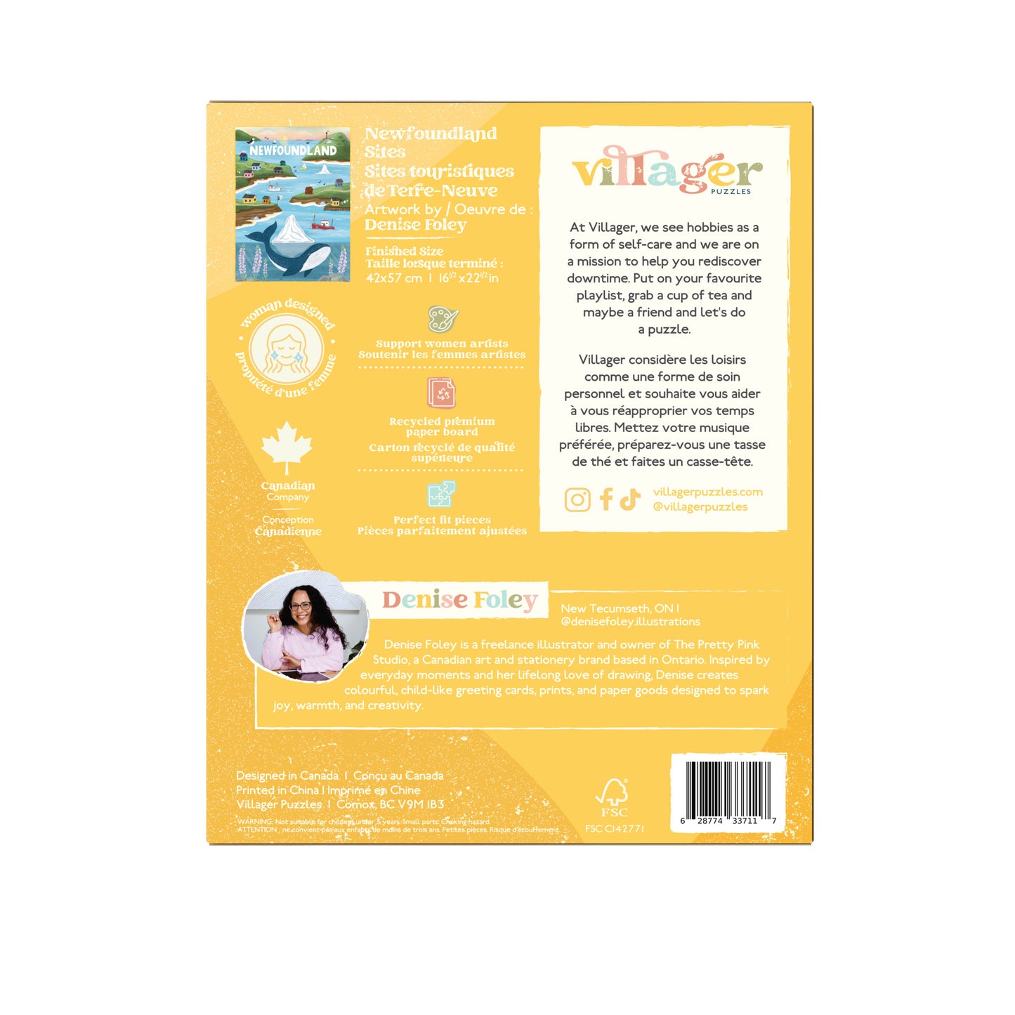 Newfoundland Sites| 500-Piece Puzzle for Adults | Designed in Canada by Denise Foley