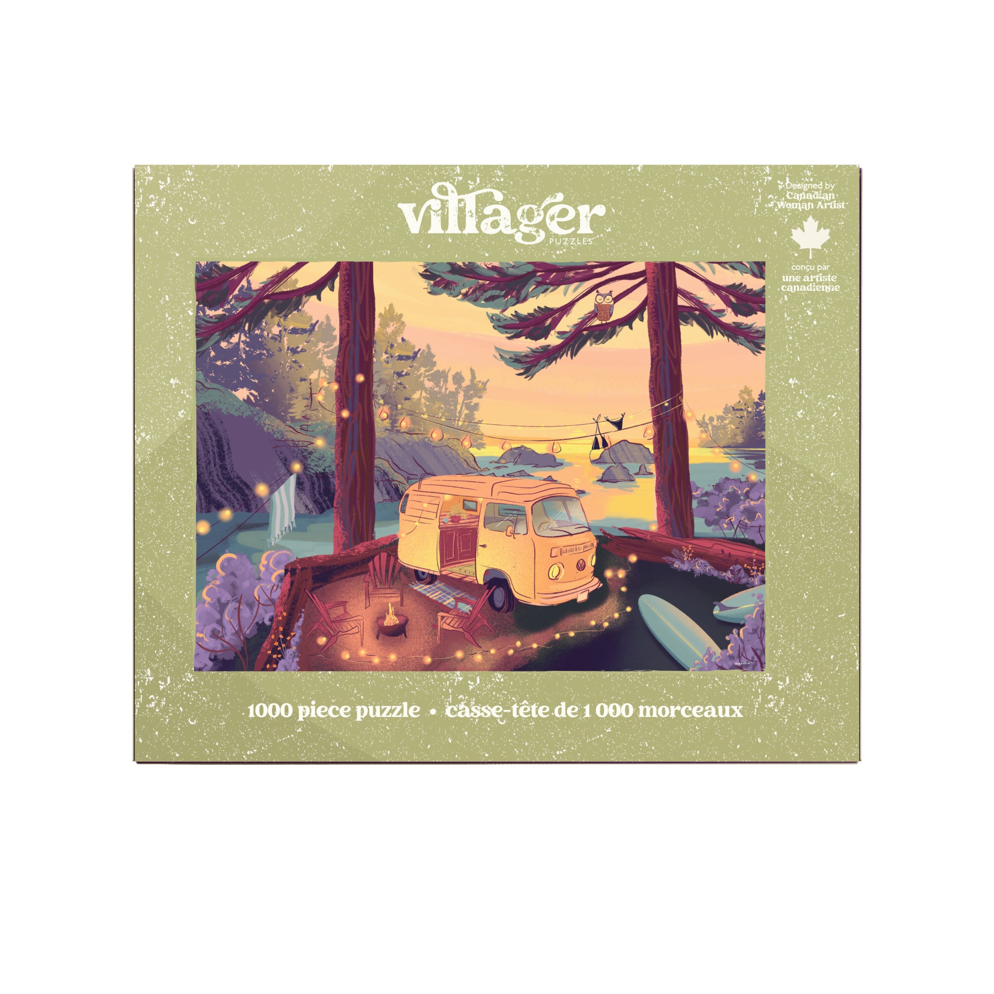 Twilight Campsite | 1000-Piece Puzzle for Adults | Designed in