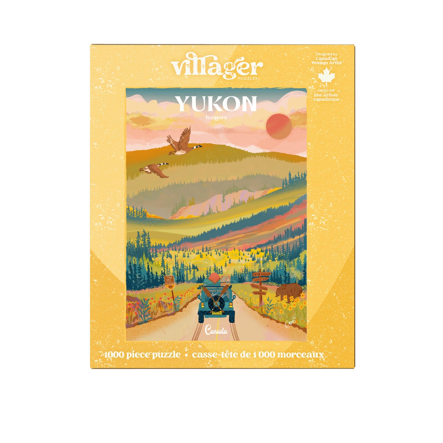 Yukon Road Trip | 1000-Piece Puzzle for Adults | Designed in Canada by Capri Sadler