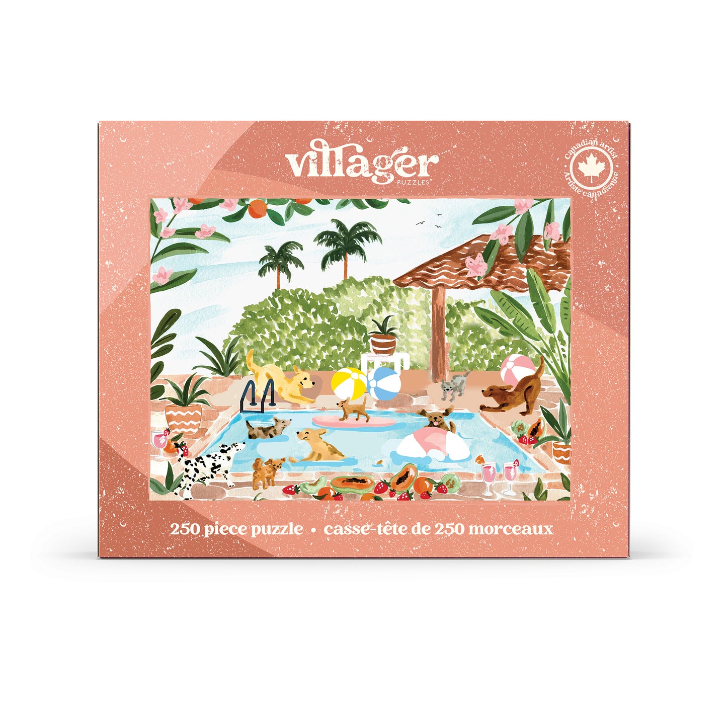 Pool Party | 250 Piece Puzzle | Kids & Adults | Designed in Canada by Sabina Fenn