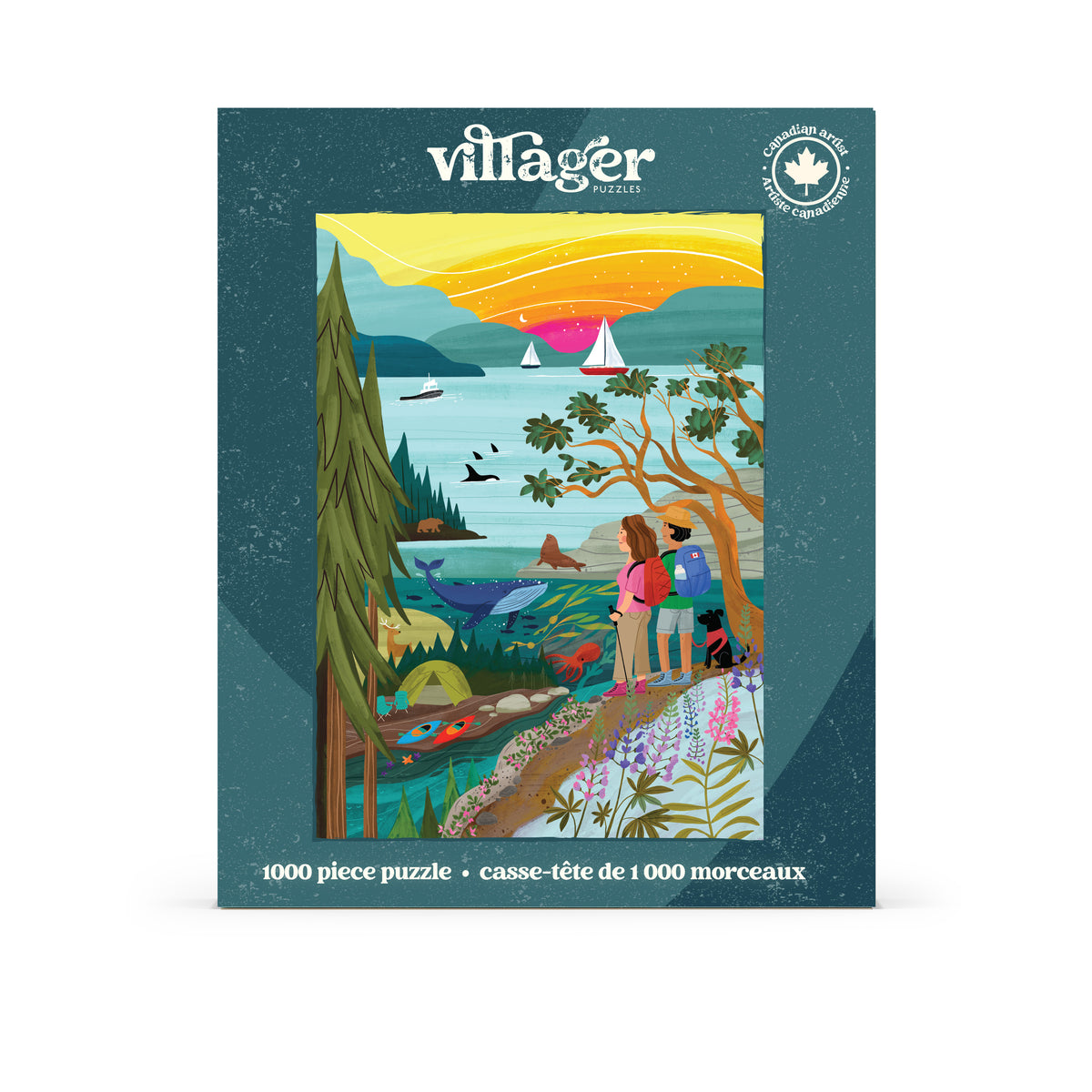 Coastal Hiking | 1000-Piece Puzzle for Adults | Designed in Canada by Cynthia Frenette