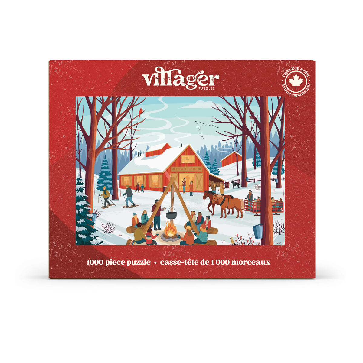 Cabane à sucre | 1000-Piece Puzzle for Adults | Designed in Canada by Diana Pinnell
