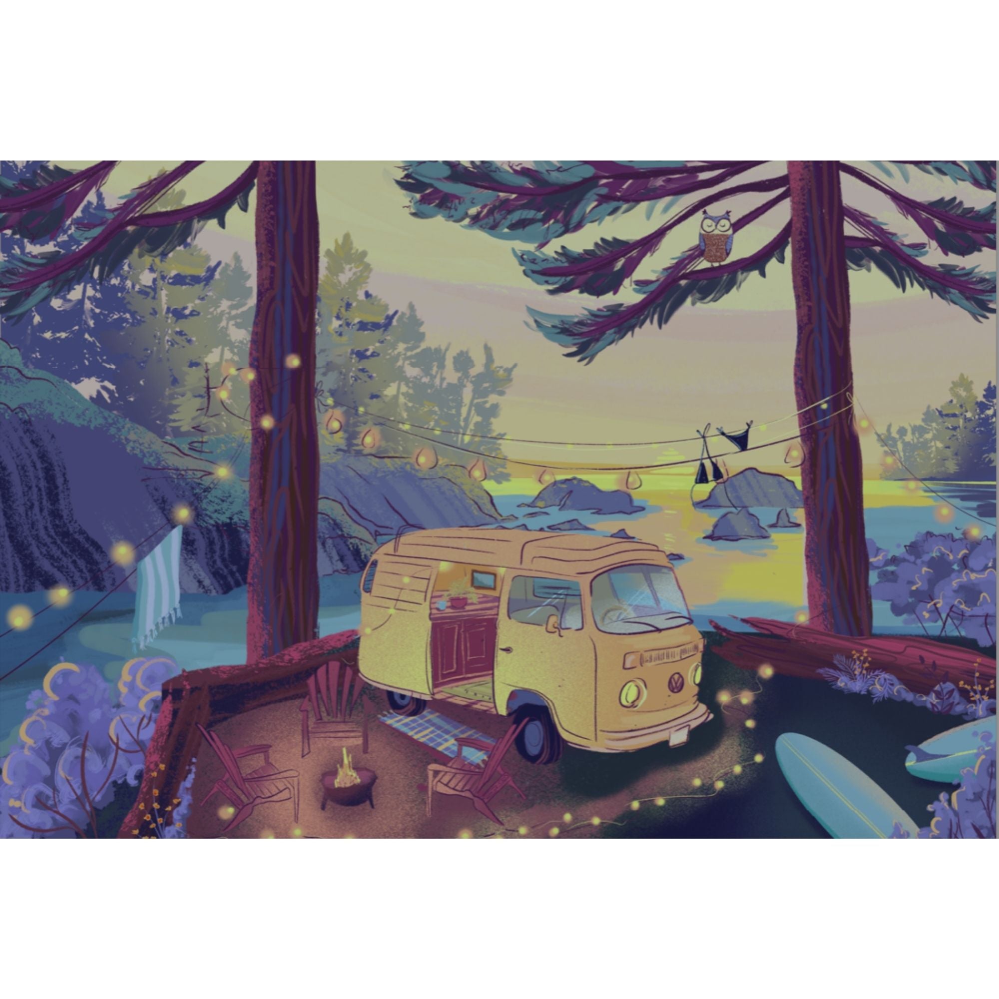 Twilight Campsite | 1000-Piece Puzzle for Adults | Designed in