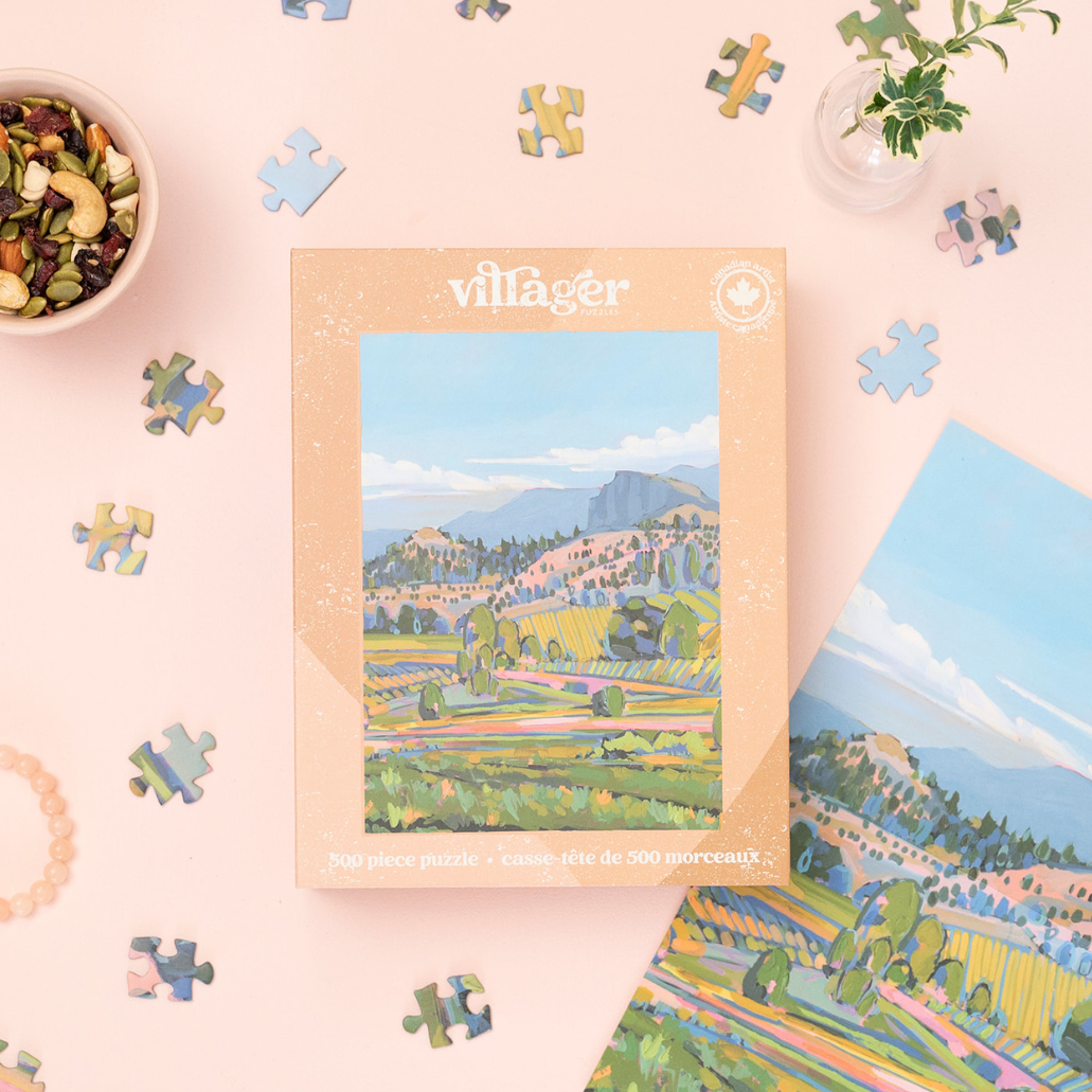 Wine Country | 500-Piece Puzzle for Adults | Designed in Canada by Amy Dixon