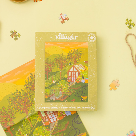 Hobby Farm | 500-Piece Puzzle for Adults | Designed in Canada by Kourtni Gunn