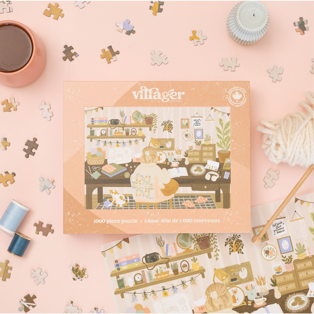 Grandma Hobbies | 1000-Piece Puzzle for Adults | Designed in Canada by Jess Capeling