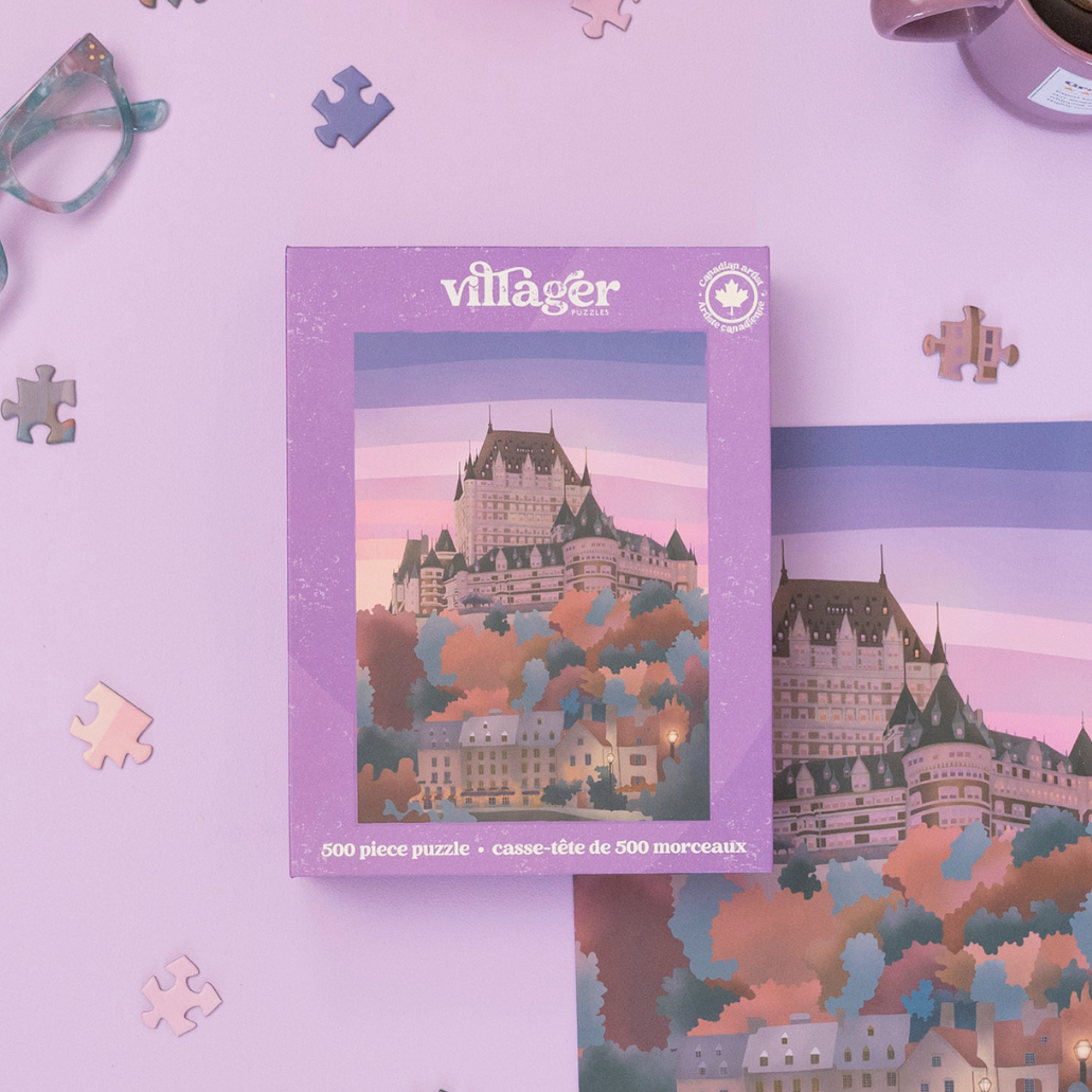 Quebec City | 500-Piece Puzzle for Adults | Designed in Canada by Maude Gervais