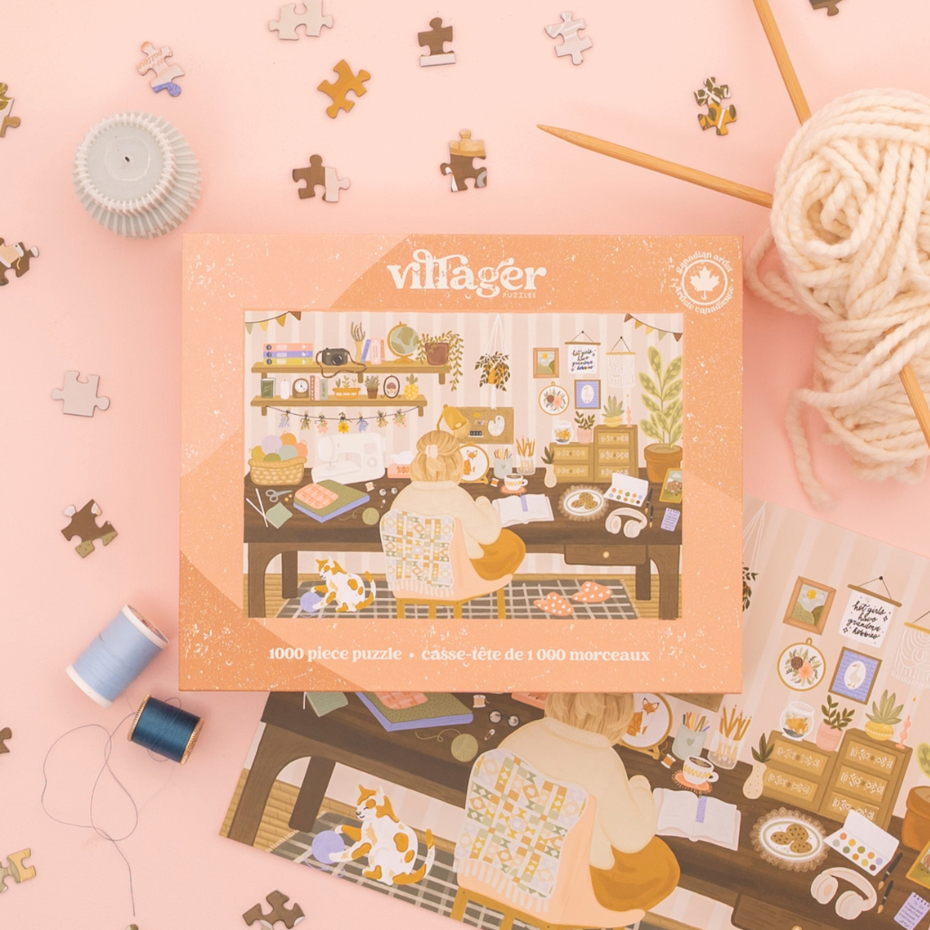 Grandma Hobbies | 1000-Piece Puzzle for Adults | Designed in Canada by Jess Capeling