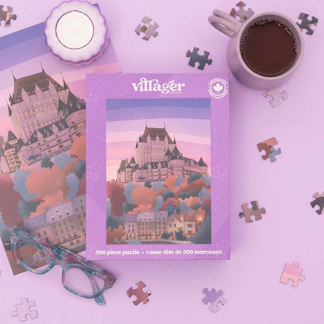 Quebec City | 500-Piece Puzzle for Adults | Designed in Canada by Maude Gervais