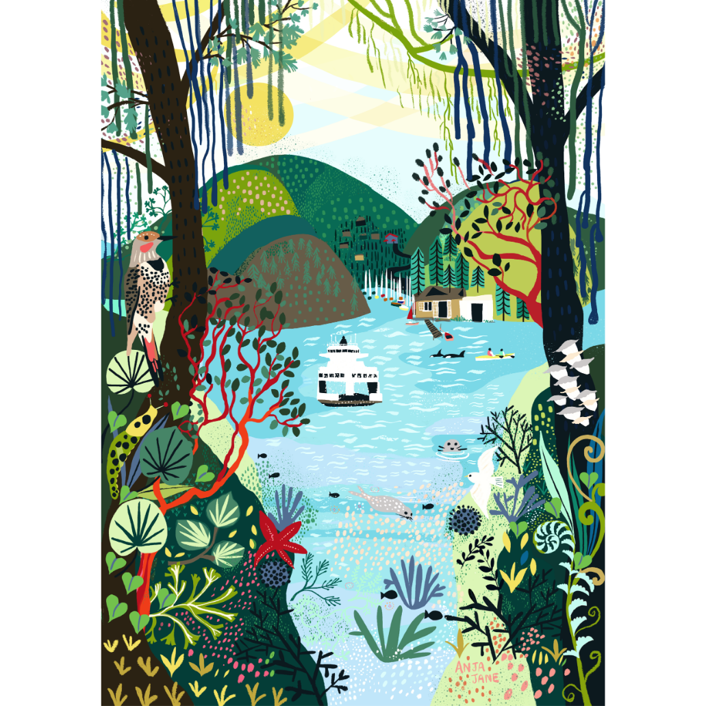 Bowen Island | 500-Piece Puzzle for Adults | Designed in Canada by Anja Jane
