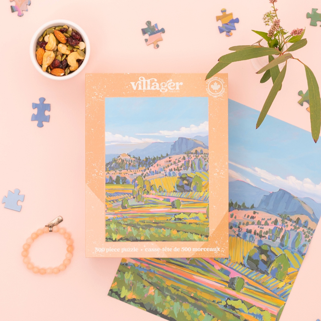 Wine Country | 500-Piece Puzzle for Adults | Designed in Canada by Amy Dixon