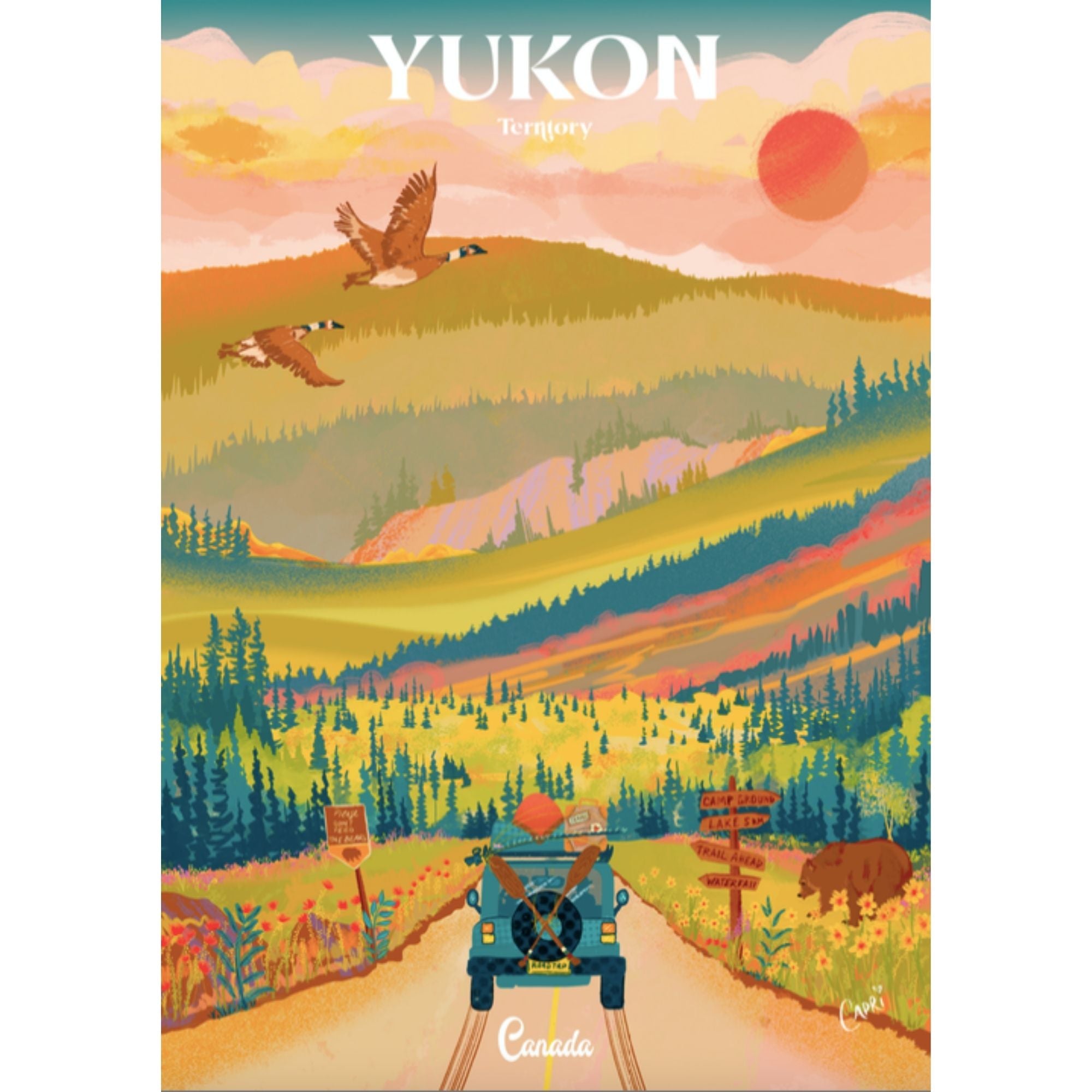 山*一様 POINTLESS JOURNEY  Originals Yukon Road Trip | 1000-Piece Puzzle for Adults | Designed in
